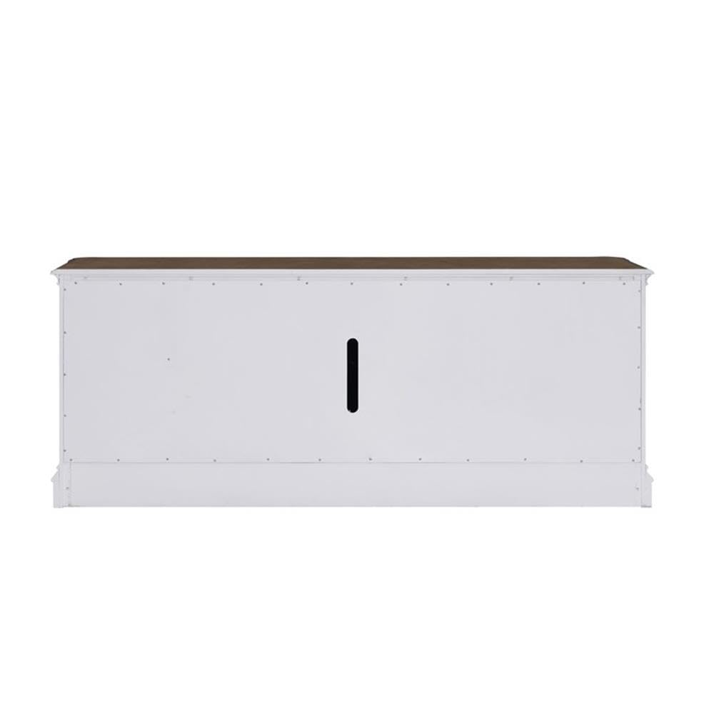 82 Inch Fireplace TV Console with Adjustable Shelves S799