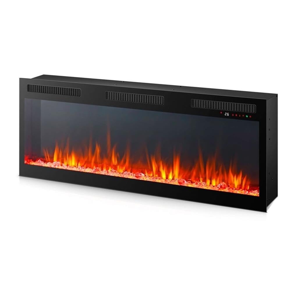 82 Inch Fireplace TV Console with Adjustable Shelves S799