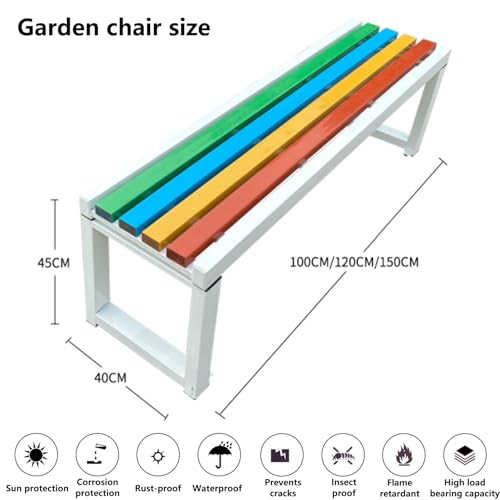 Weatherproof Metal Cast Iron Park Bench P842833