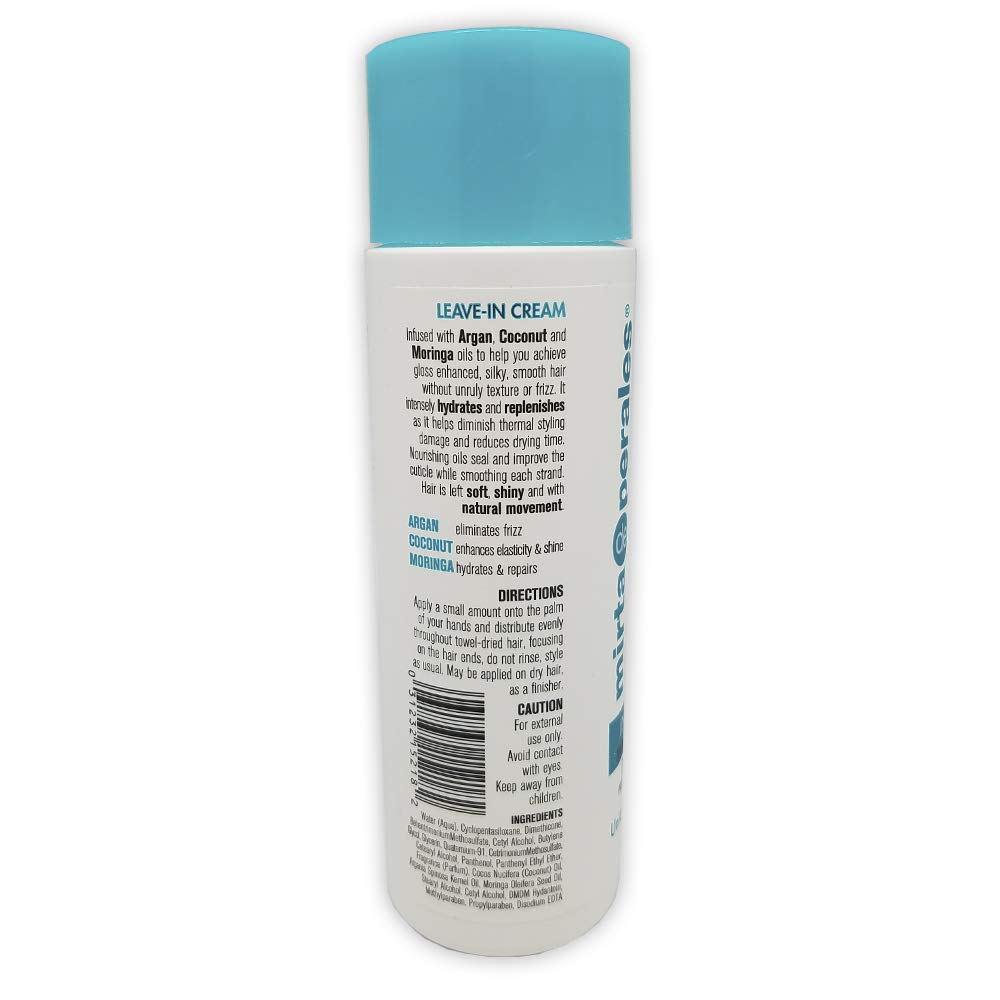 Argan, Coconut & Moringa Oils Shampoo + Conditioner + Leave-in Cream Set V198