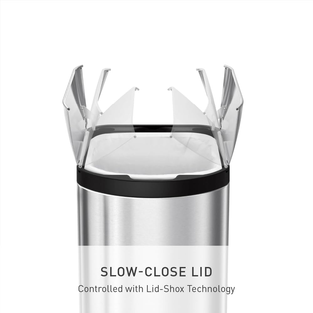 45 Liter Brushed Stainless Steel Step Trash Can G249
