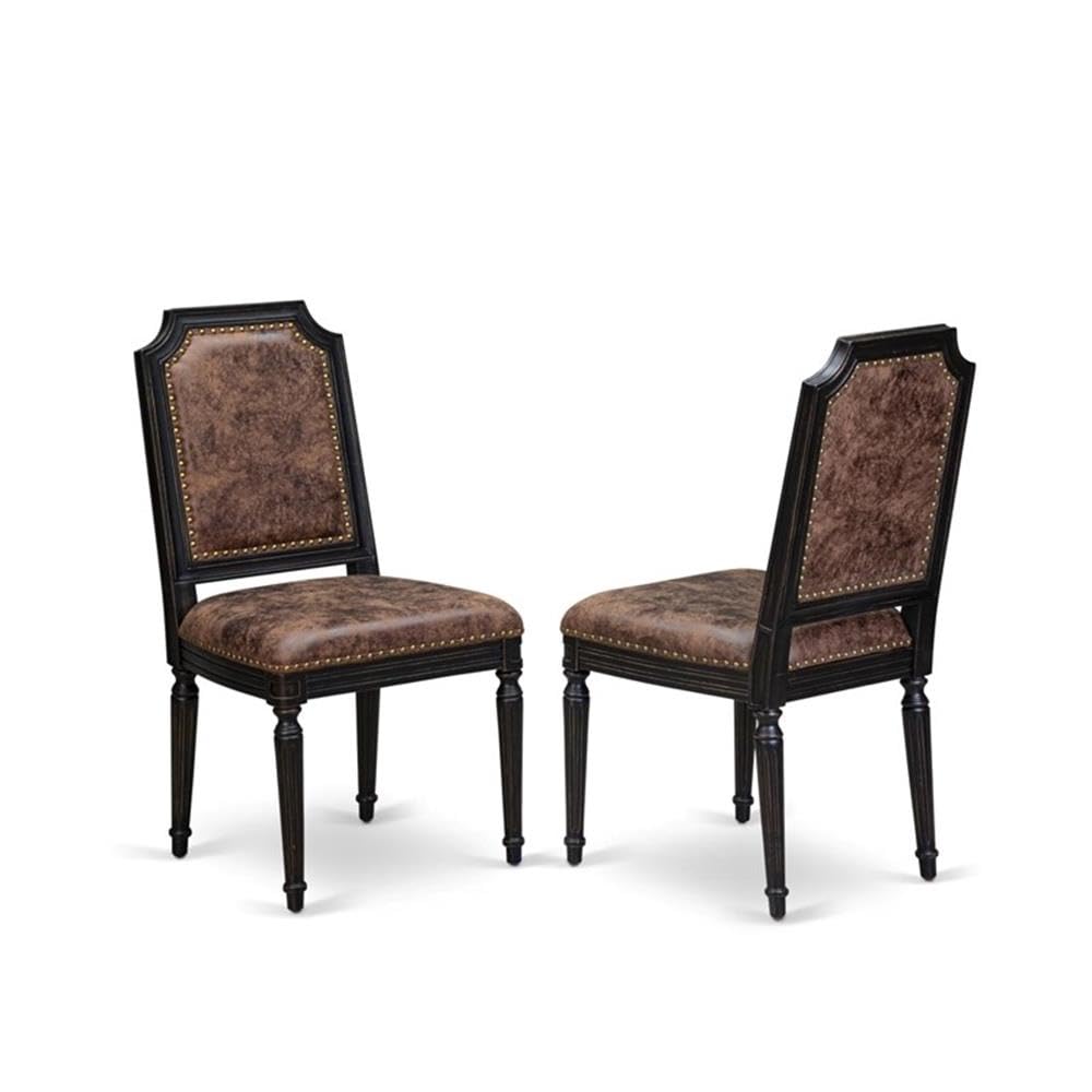 Set of 2 Acacia Wood Dining Chairs E848808