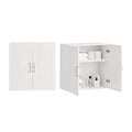 White Wall Storage Cabinet with Adjustable Shelf C590