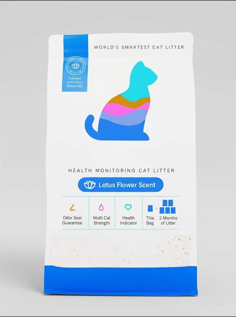 Health Monitoring Cat Litter with Lotus Flower Scent 8 Lb Bag M47247