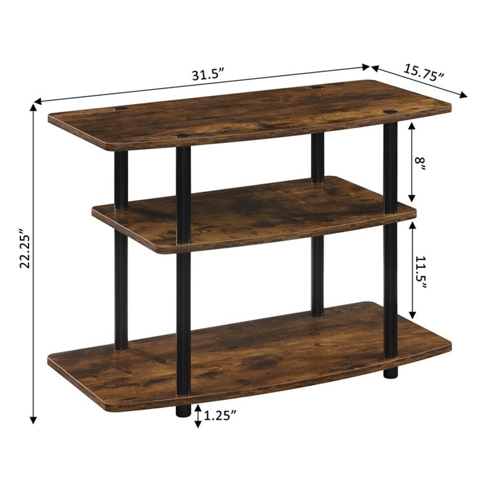 3-Tier TV Stand with Shelves H7623