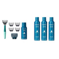 Razor Set with 5 Blade Refills, Travel Blade Cover, 2 oz Shave Gel & 3 Pack Shave Gel V25432