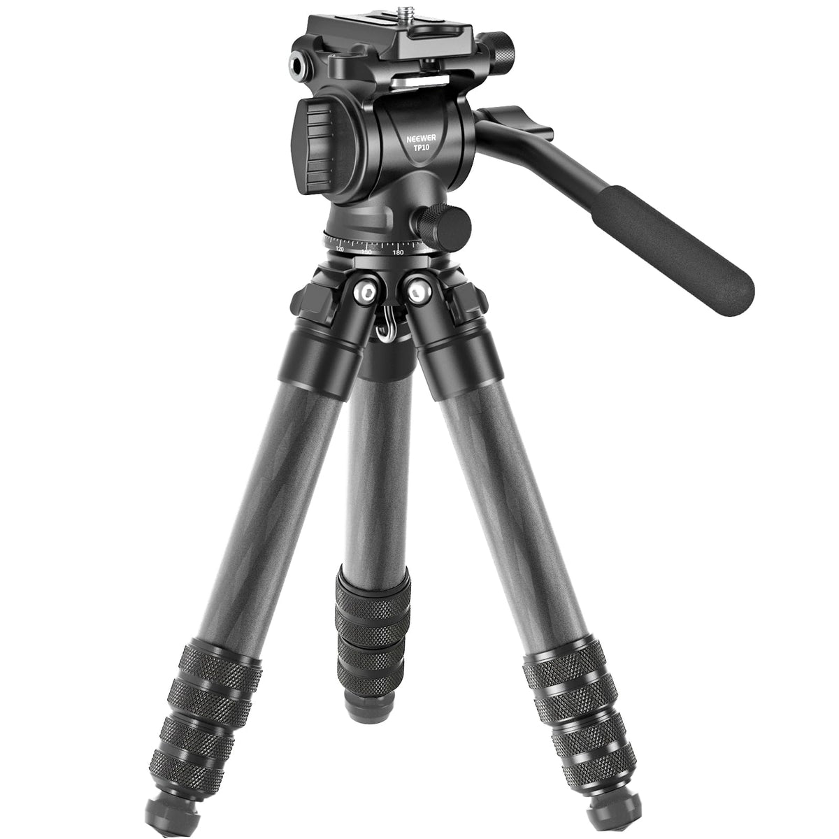 Carbon Fiber Desktop Mini Tripod with Video Fluid Head H378113