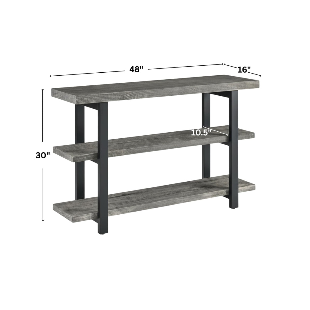 Solid Wood Media Console Table H698