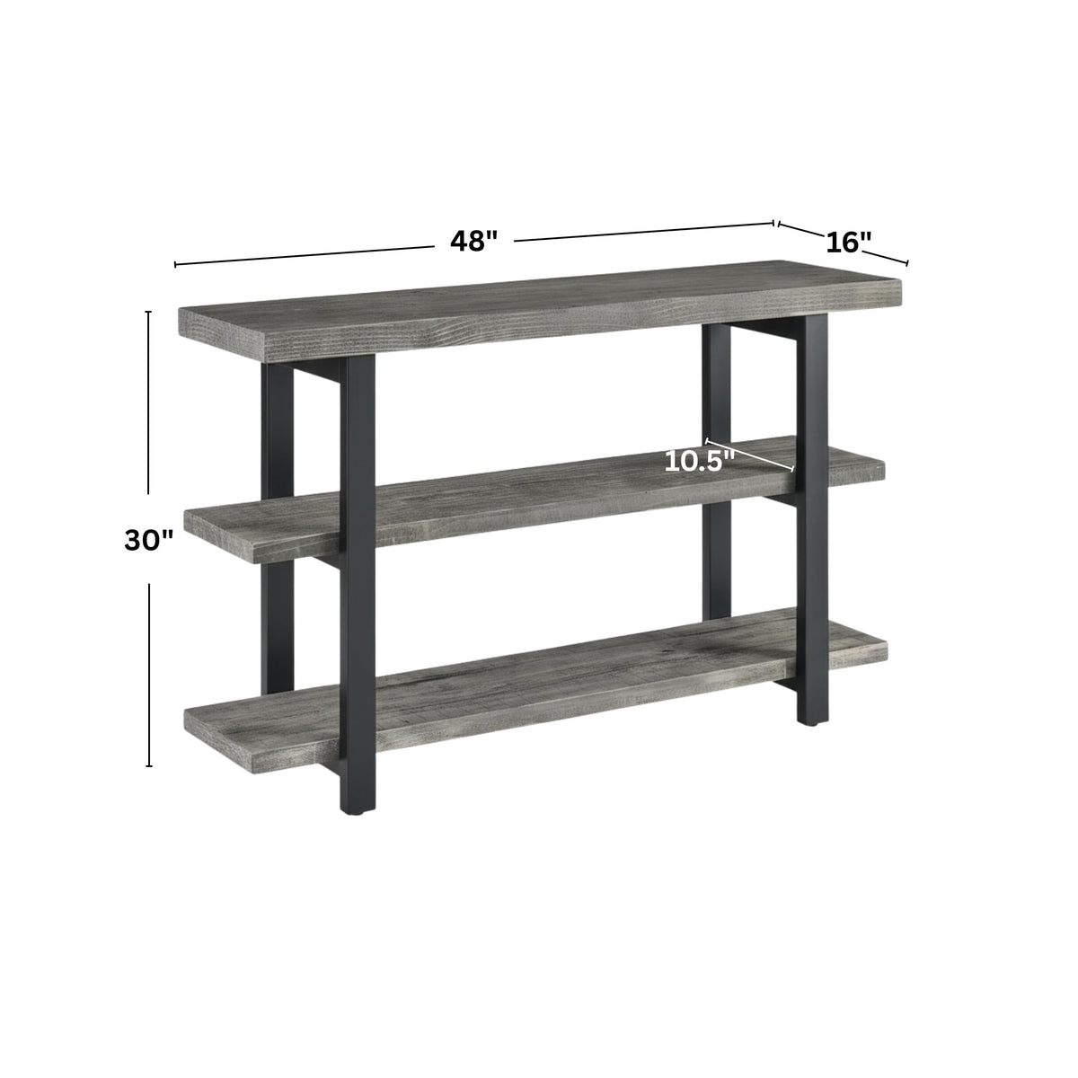 Solid Wood Media Console Table H698