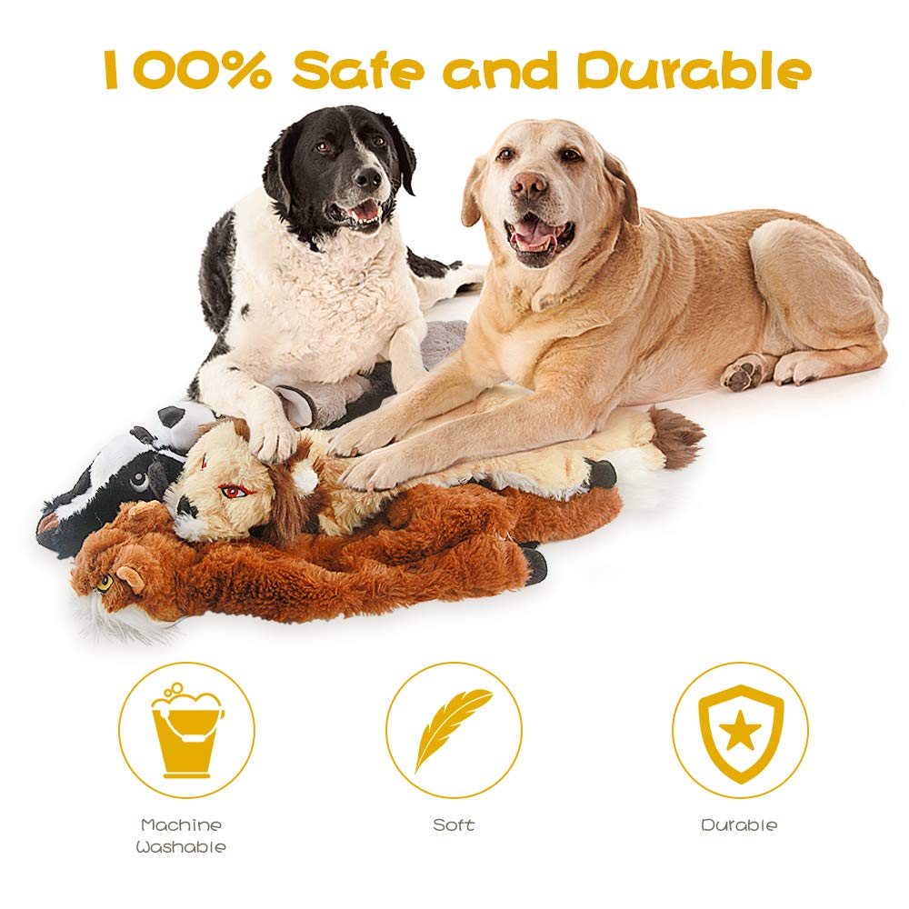 Dog Squeaky Chew Toys No Stuffing Soft Plush M681127