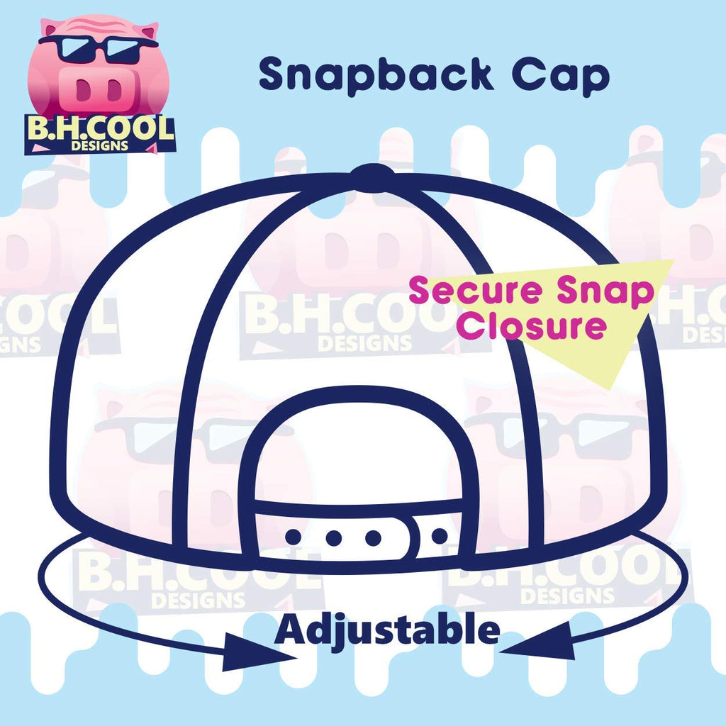 Structured Flat Bill Hat Snapback Closure R35452
