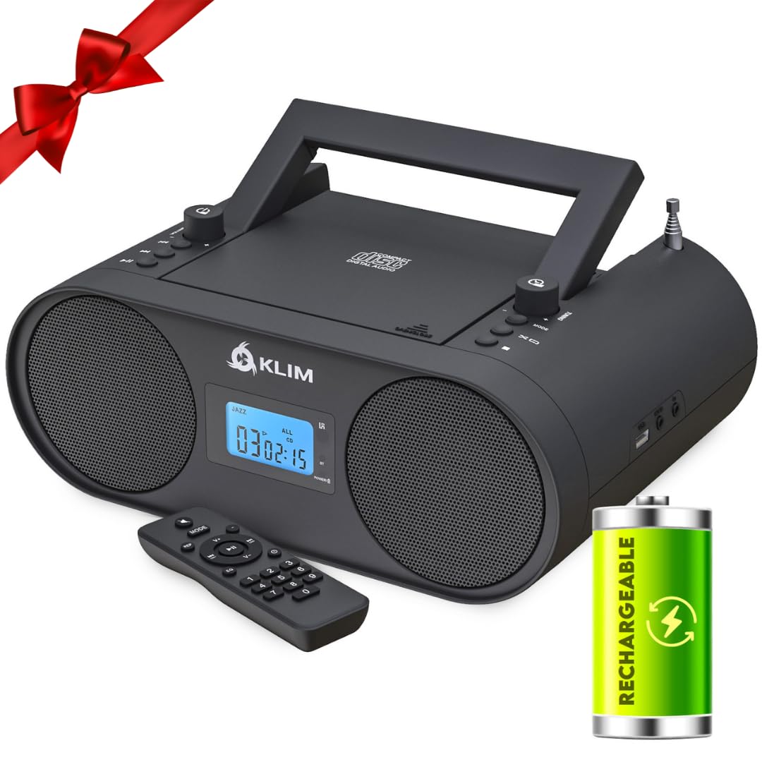 Portable CD Player Boombox with AM FM Radio and Bluetooth Z368