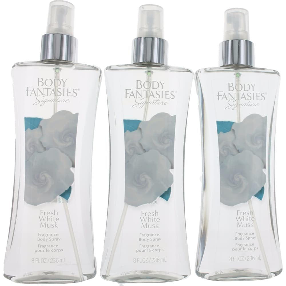 White Musk Body Spray 3 Pack 8 oz I767206