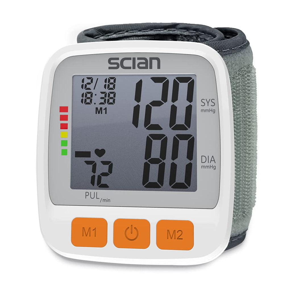 Wrist Blood Pressure Cuff with Adjustable Cuff and LCD Display B437554