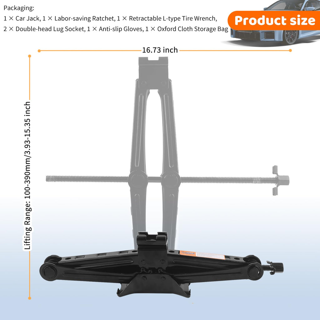 Heavy Duty Scissor Jacks Car Set J529