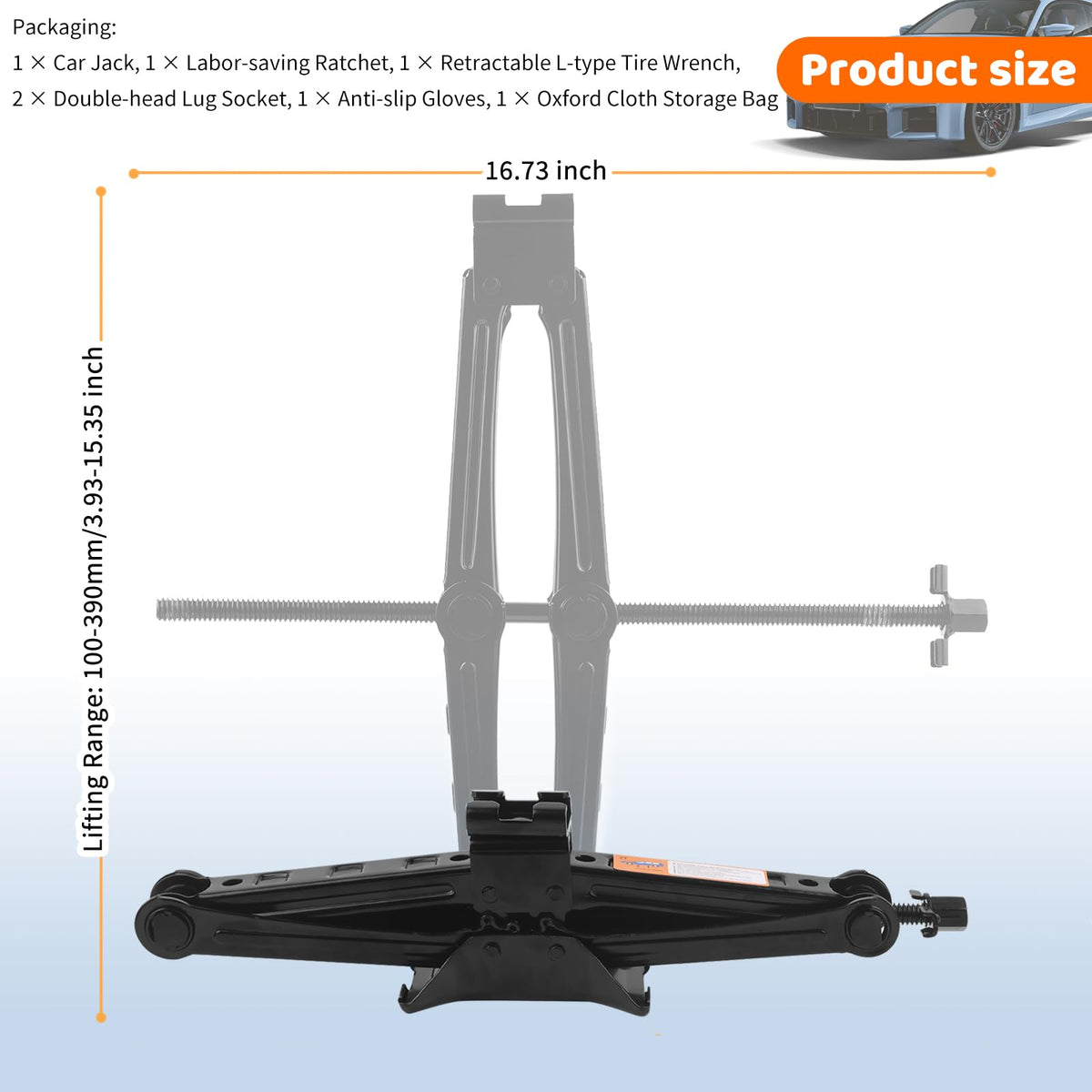 Heavy Duty Scissor Jacks Car Set J529