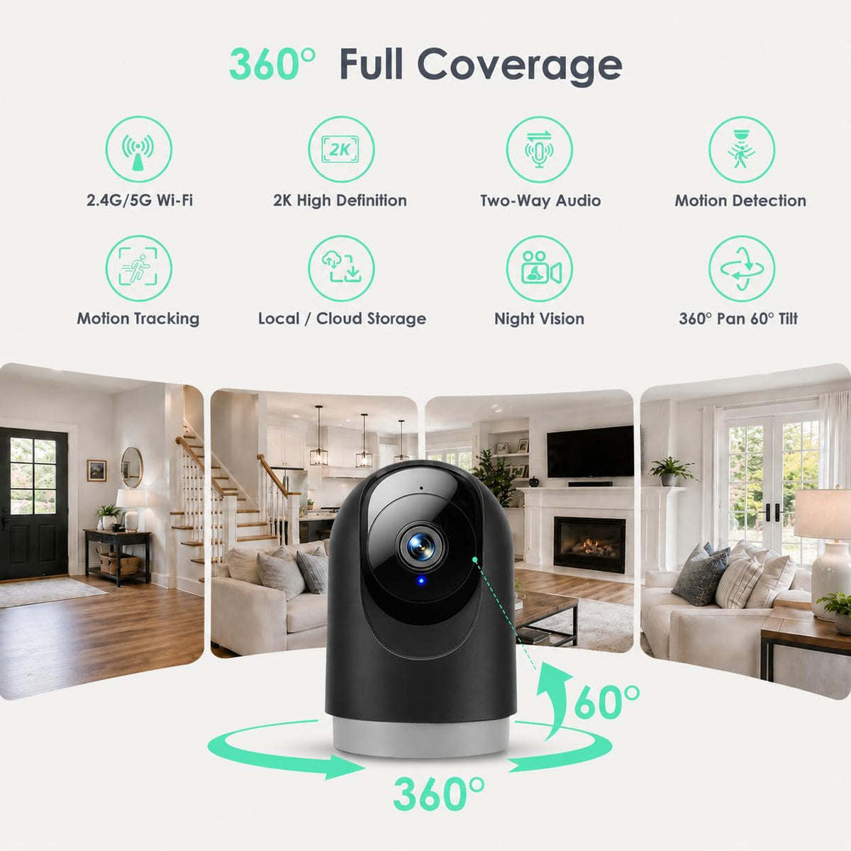 2K Indoor Camera with Motion Tracking G1602