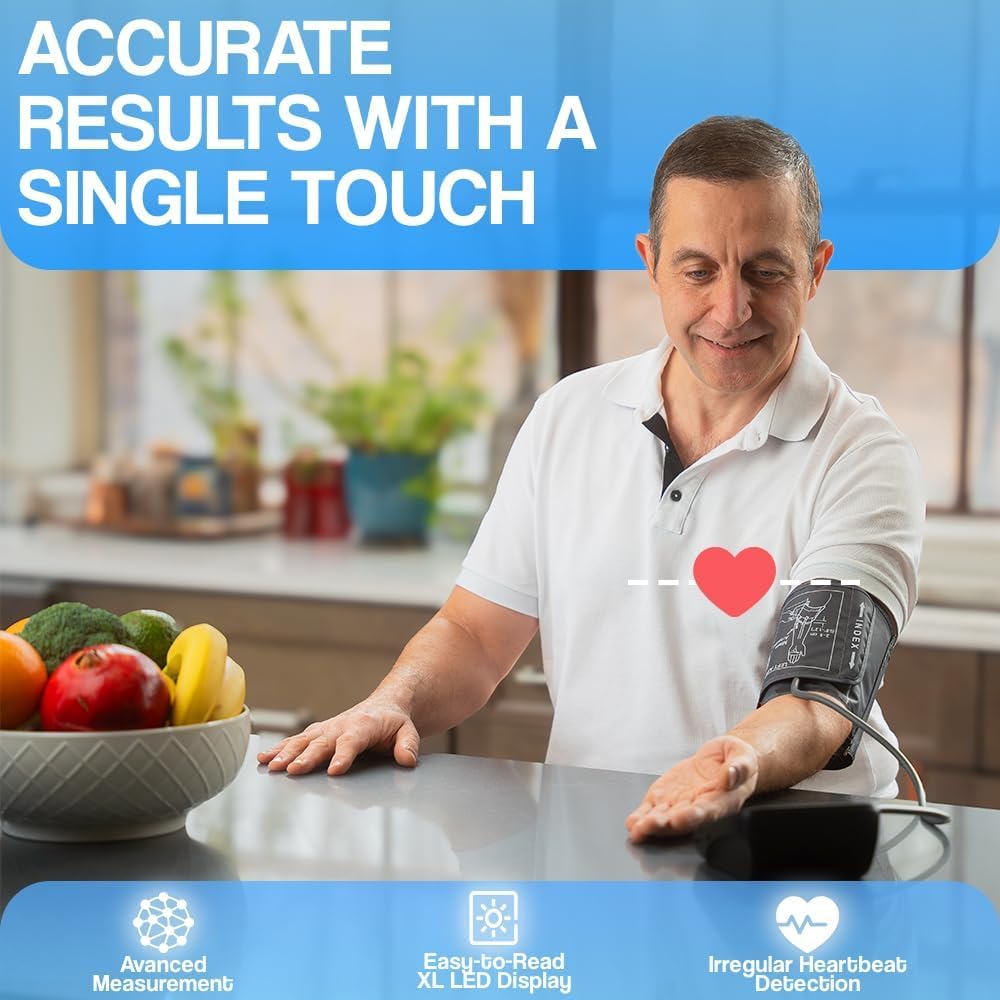 Automatic Digital Upper Arm Blood Pressure Monitor with XL Cuff R78687