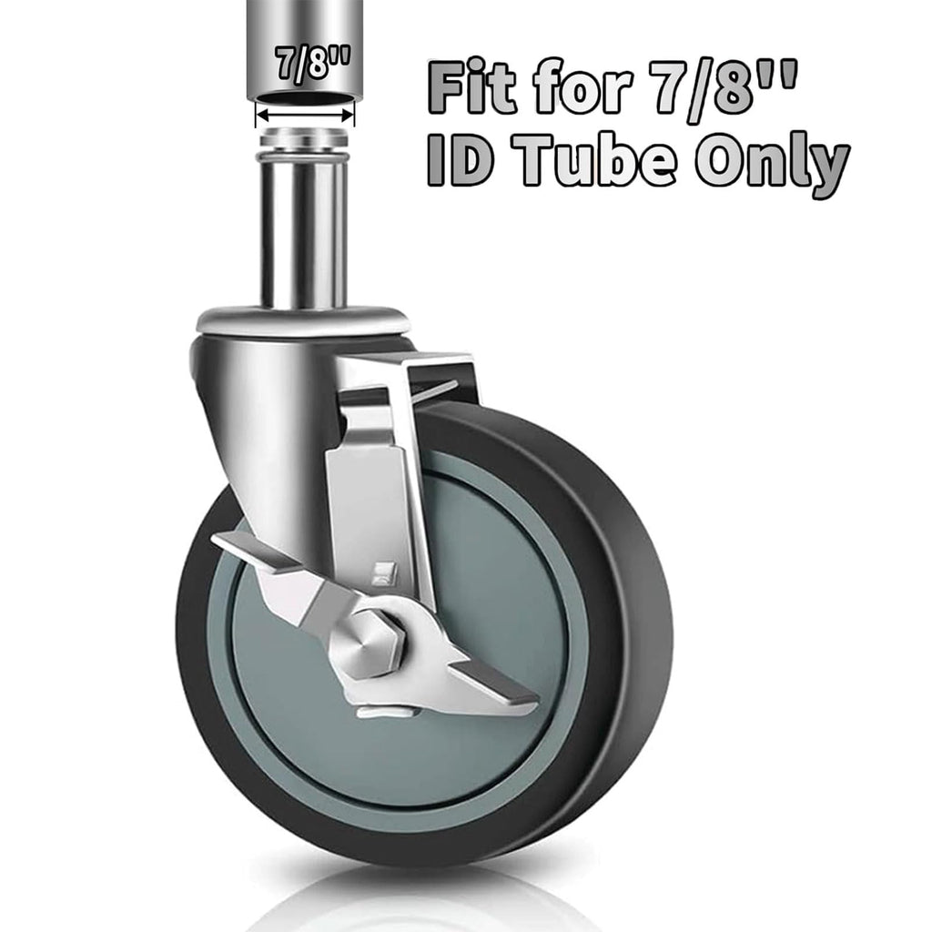 4 inches Casters for Wire Shelving Racks, Set of 4 P5265