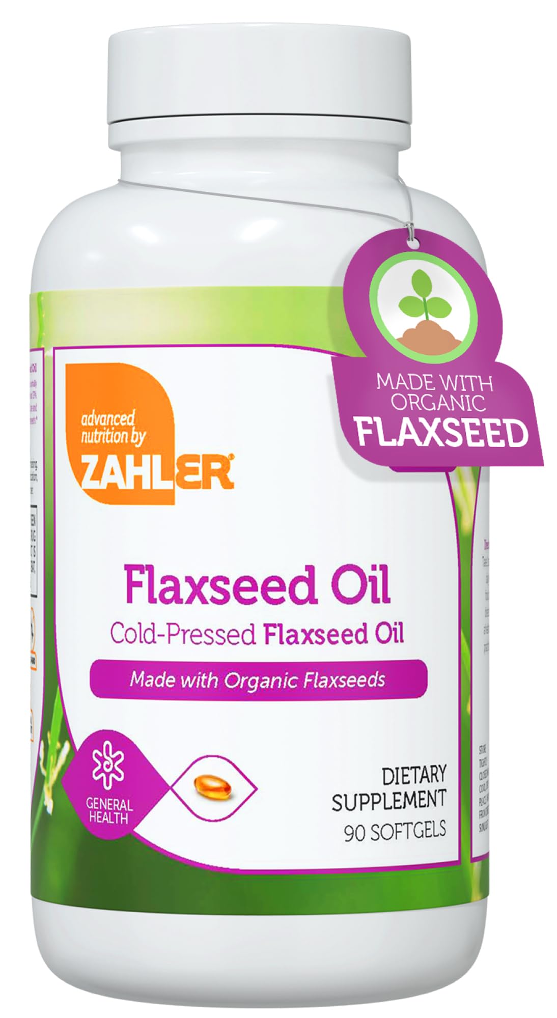 Organic Flaxseed Oil 1000mg Softgels 90 Count C868866