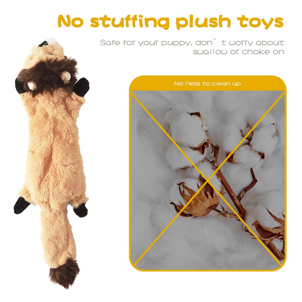 Dog Squeaky Chew Toys No Stuffing Soft Plush M681127