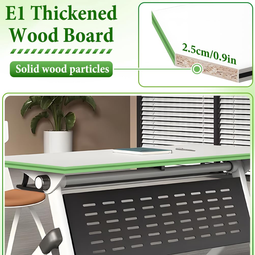 Portable Resin Flip Training Table 55x24x30 Inch F58646