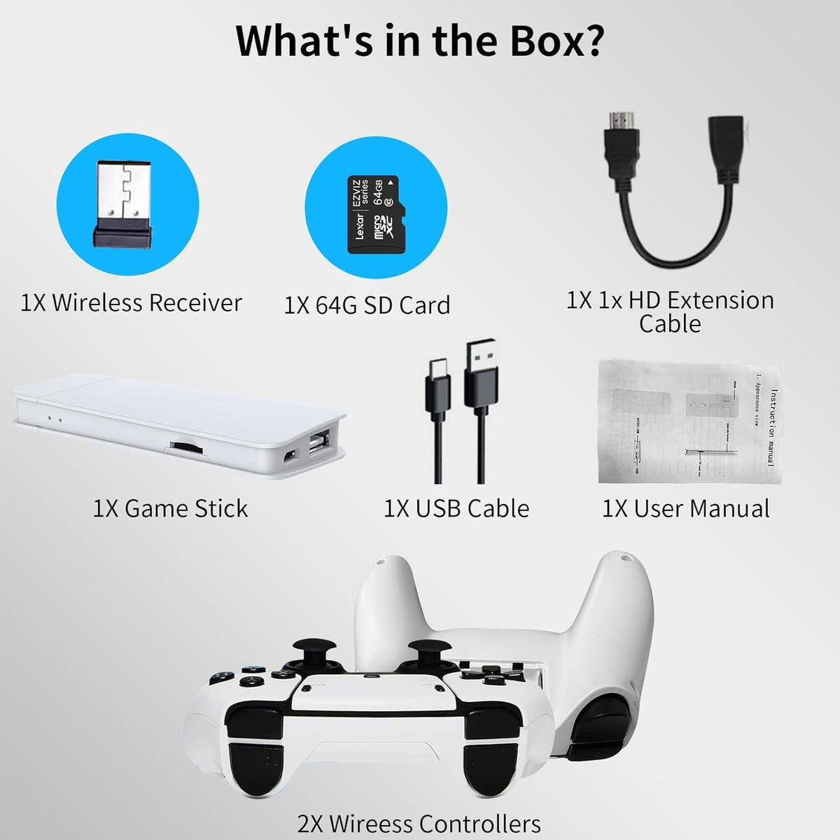 Wireless Retro Gaming Console Built-in 20,000+ Games X924643