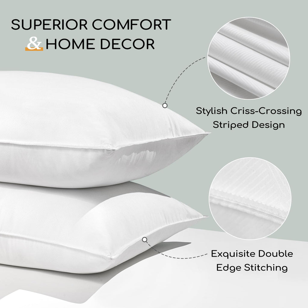 Standard Size Set of 2 Down Alternative Pillows P68332