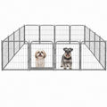 24 inch 16 Panels Heavy Duty Metal Portable Pet Playpen with Gate M792
