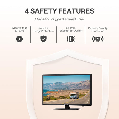 19'' 12V RV TV with Built-in DVD 1080P L68691