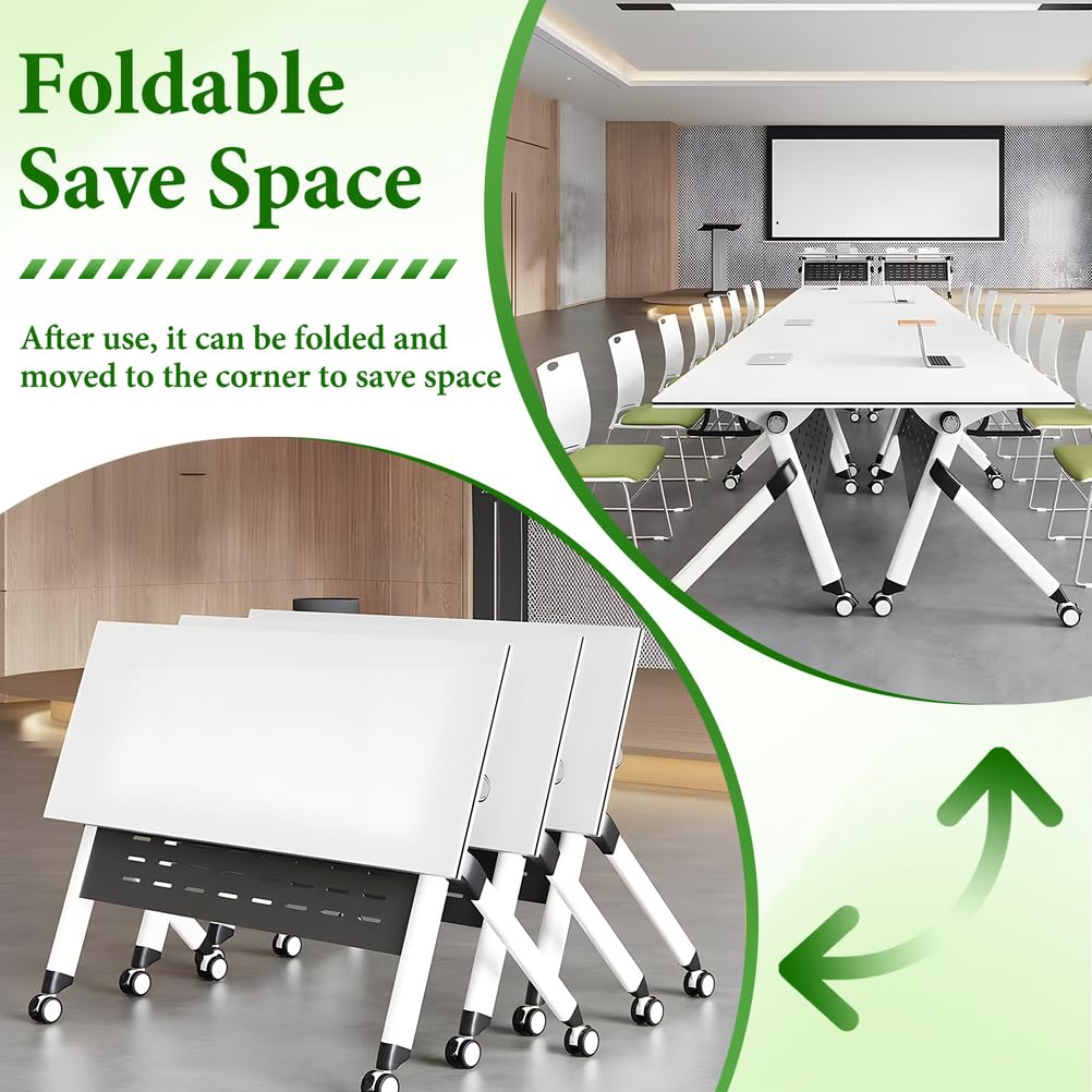 Portable Resin Flip Training Table 55x24x30 Inch F58646