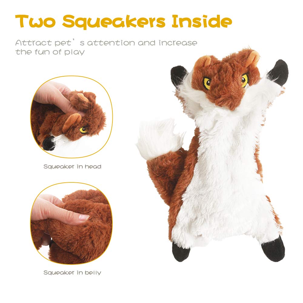Dog Squeaky Chew Toys No Stuffing Soft Plush M681127