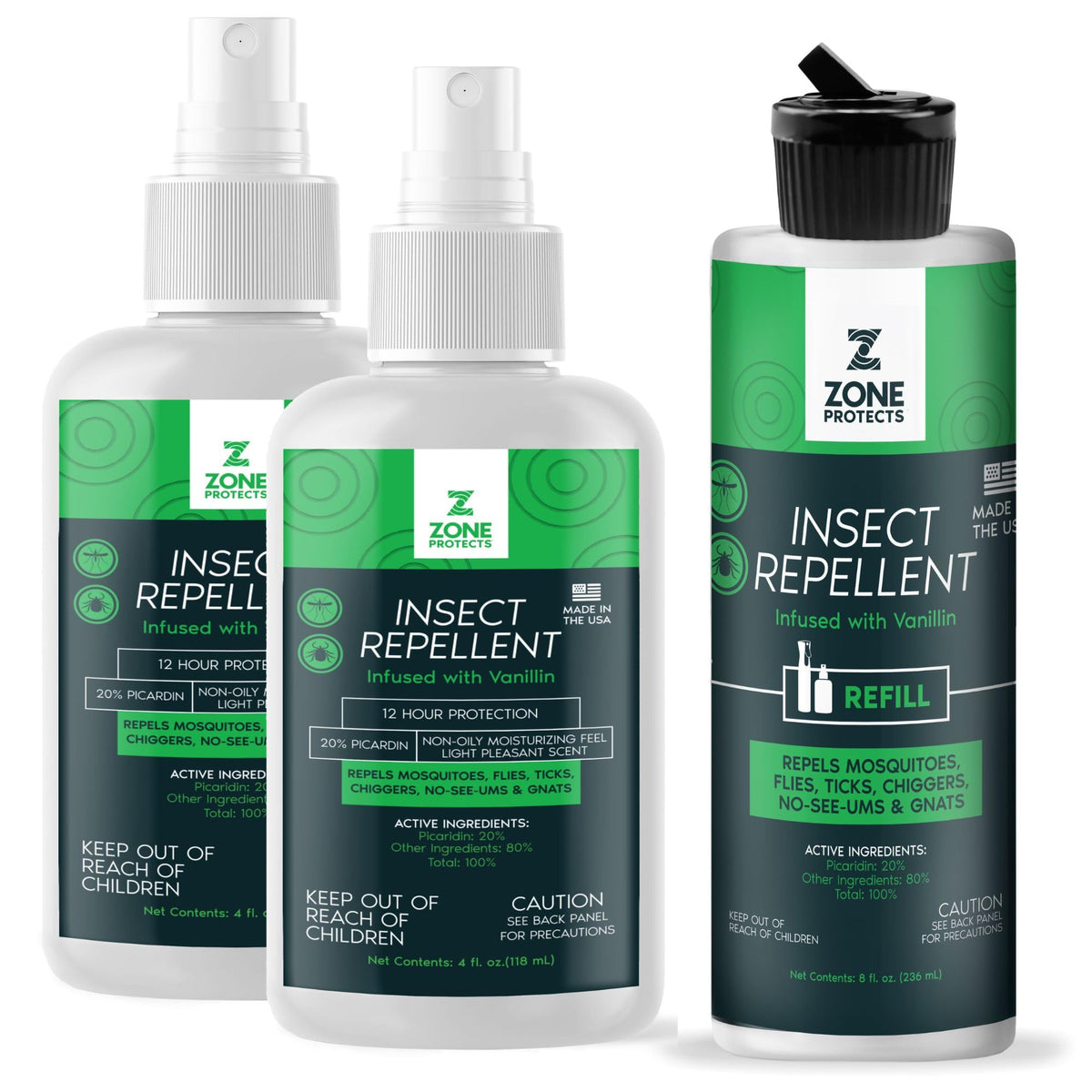 Picaridin Insect Repellent 2-Pack + Refill X42539