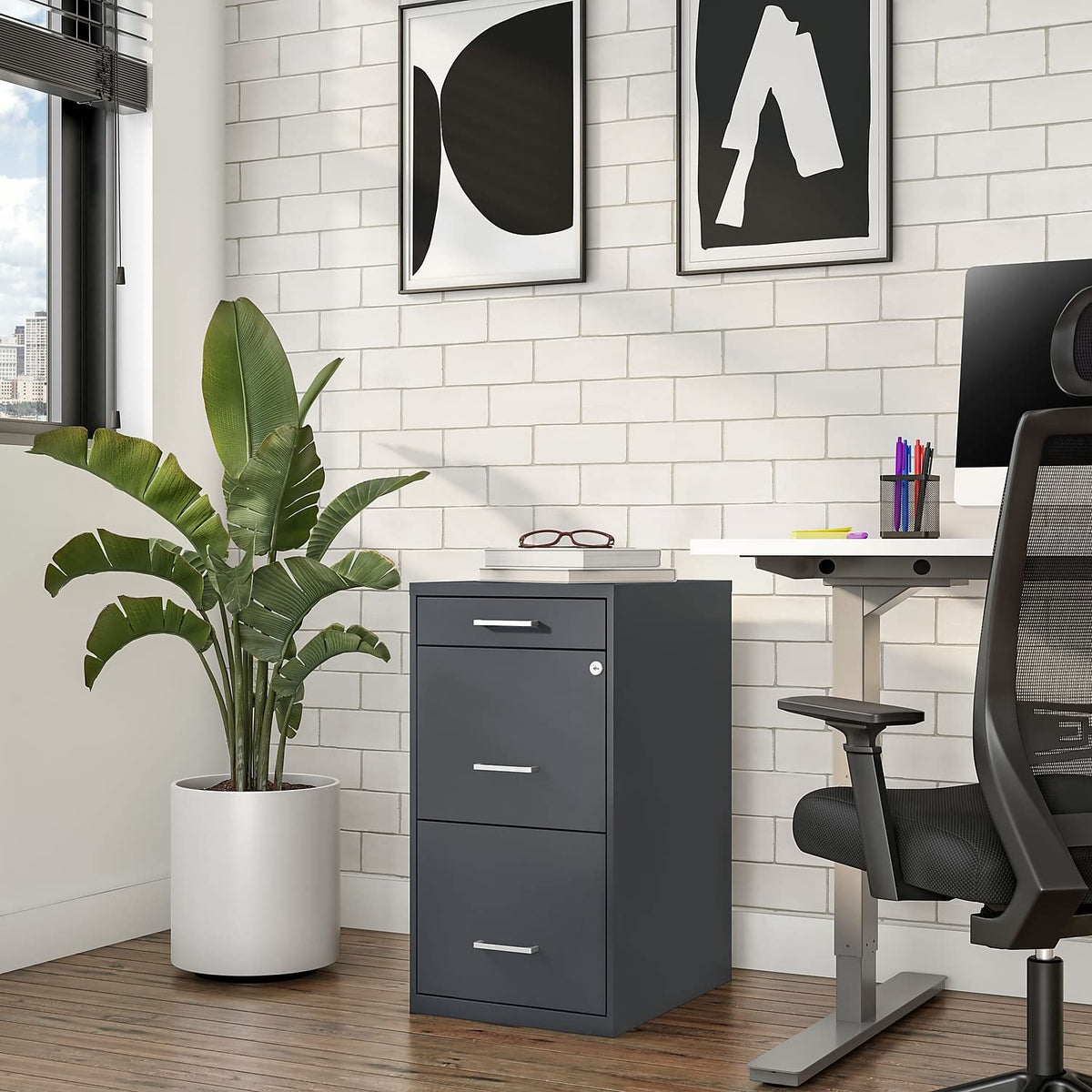 3 Drawer Letter Size Lockable File Cabinet D29701