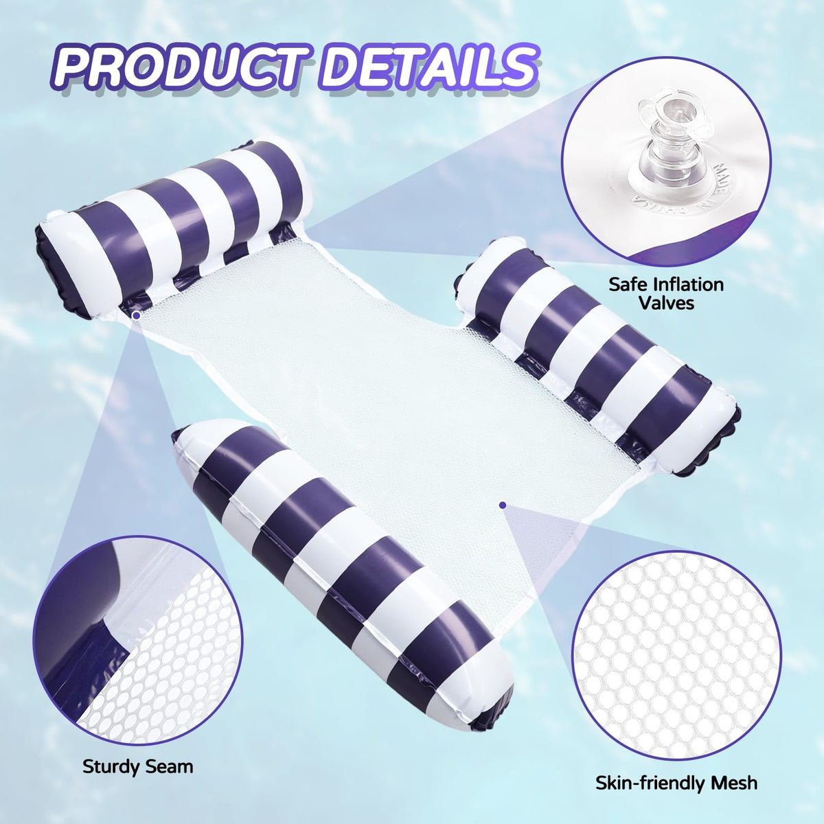 4 Pack Inflatable Pool Floats U249742