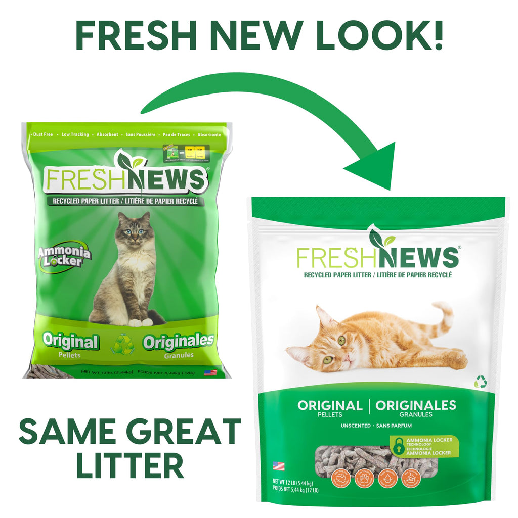 Paper Non-Clumping Cat Litter 12 Pound V532382