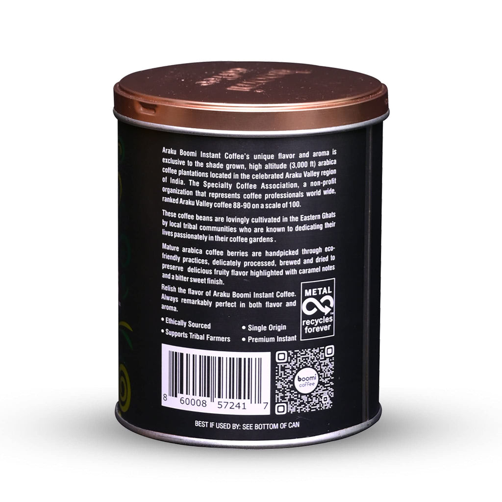 Single Origin Instant Coffee Powder Medium Roast 100% Arabica 7oz Tin E232
