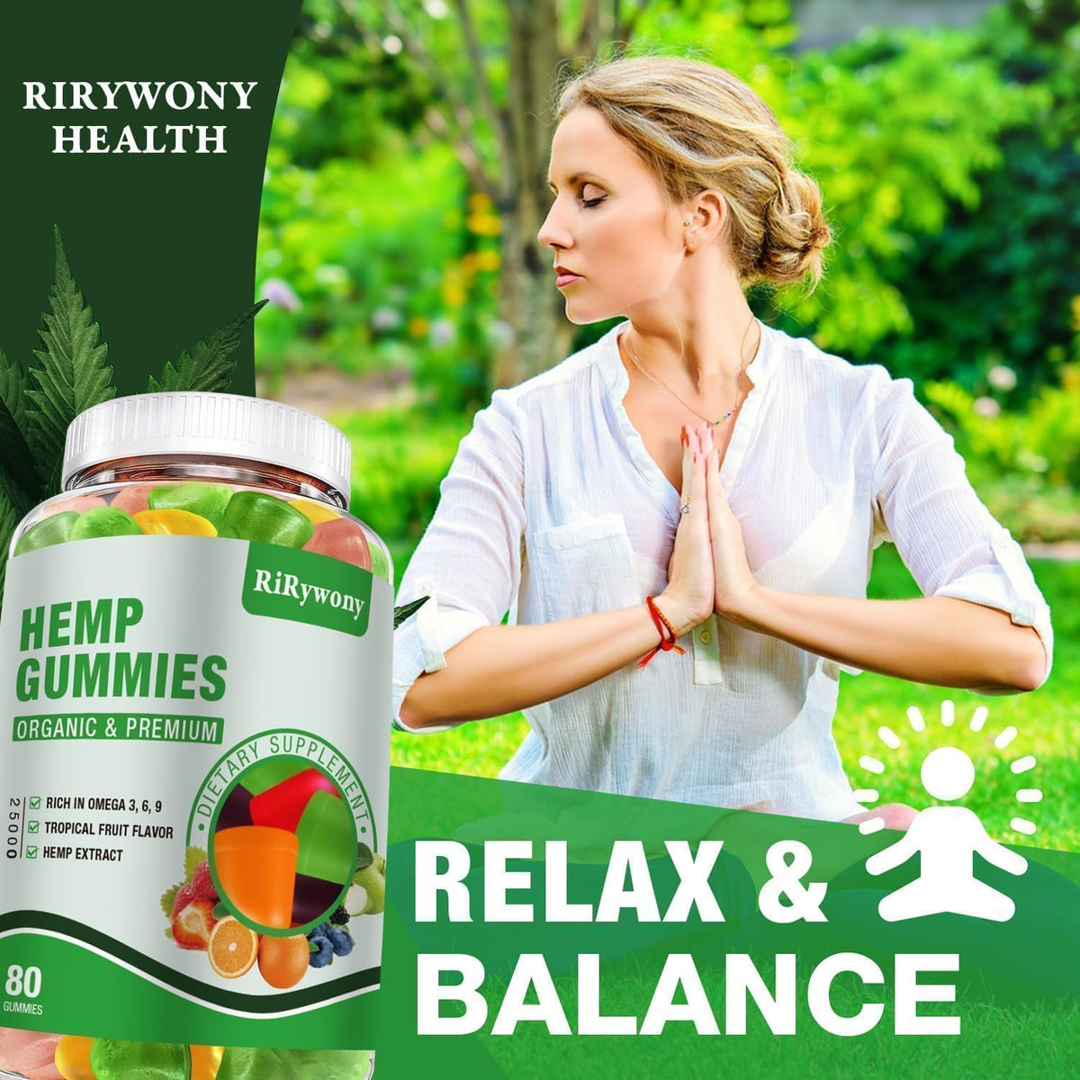 Hemp Gummies 3 Packs 240 Counts F70077