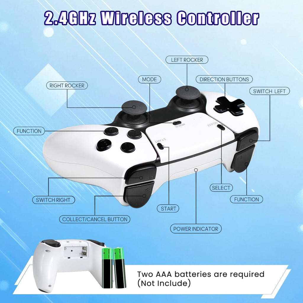 Wireless Retro Gaming Console Built-in 20,000+ Games X924643