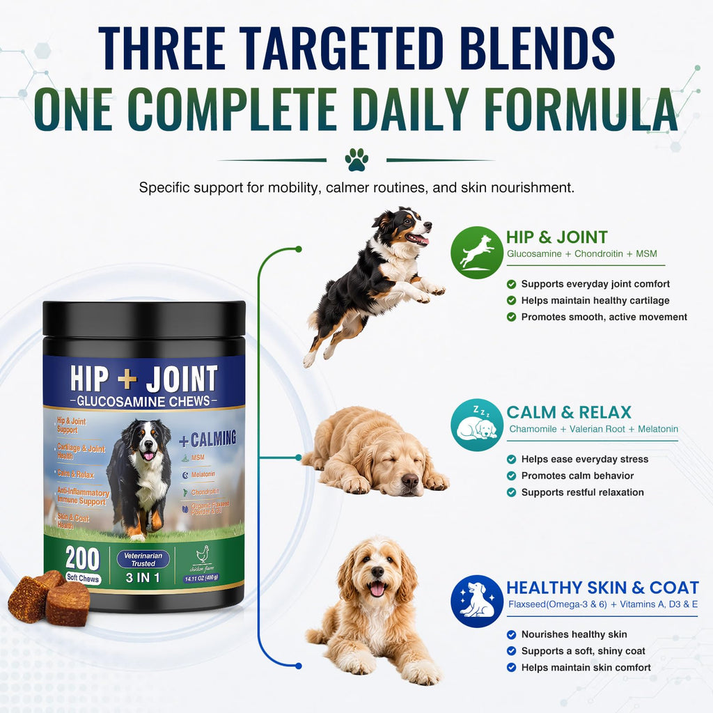 Hip and Joint Supplement for Dogs 200ct Y400