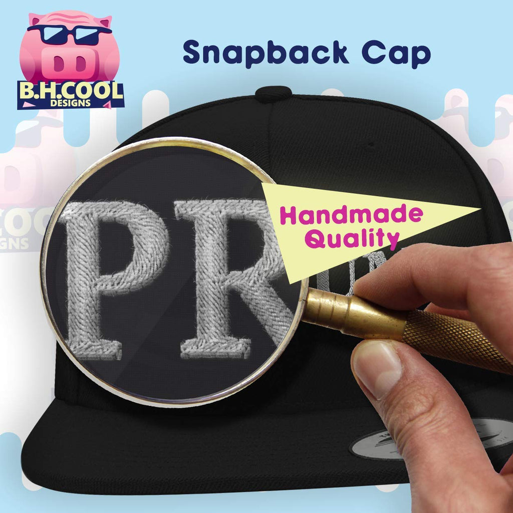 Structured Flat Bill Hat Snapback Closure R35452