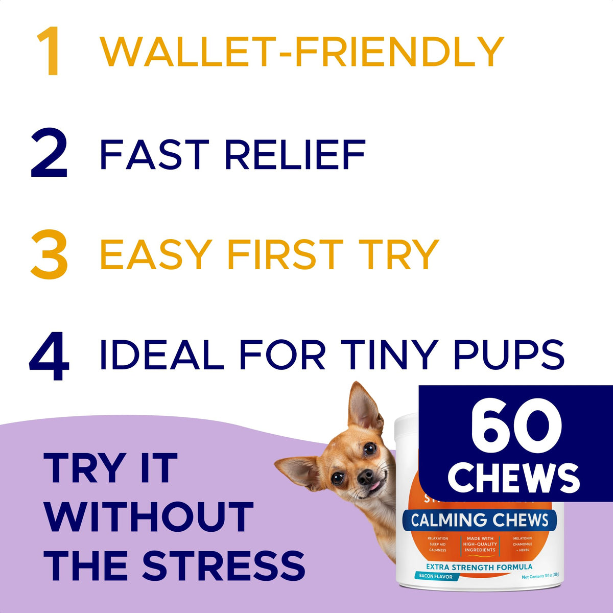 Calming Chews for Dogs 60Ct K7672