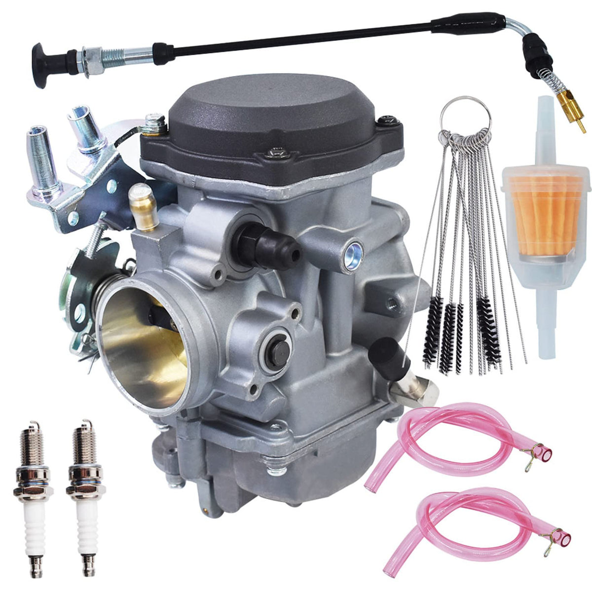Carburetor with Fuel Filter Choke Cable Spark Plug C791