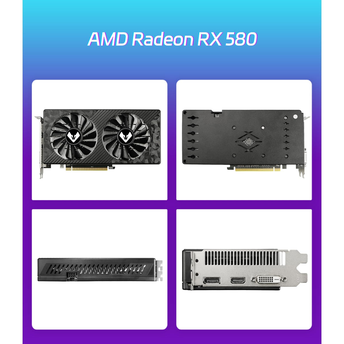 Radeon RX 580 8GB GDDR5 Gaming Graphics Card M845