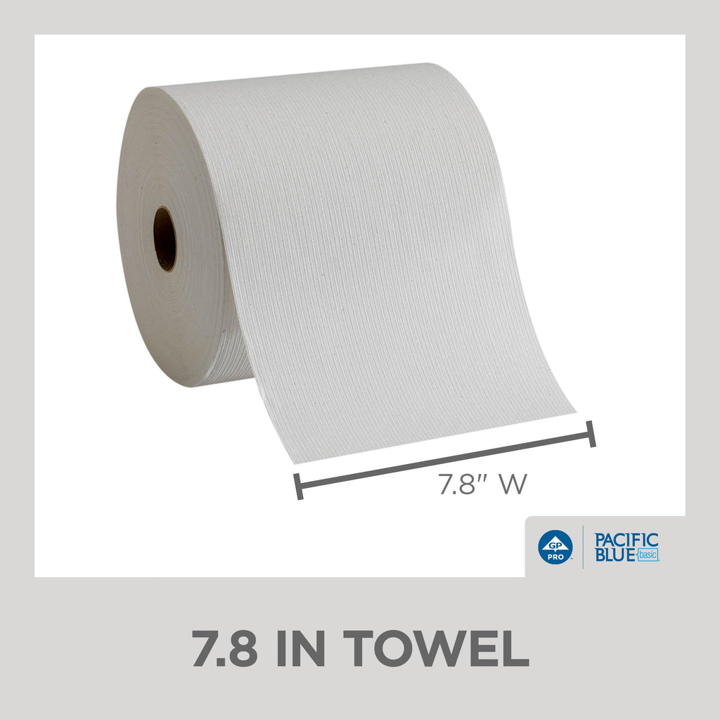 White Recycled Paper Towel Rolls X72252