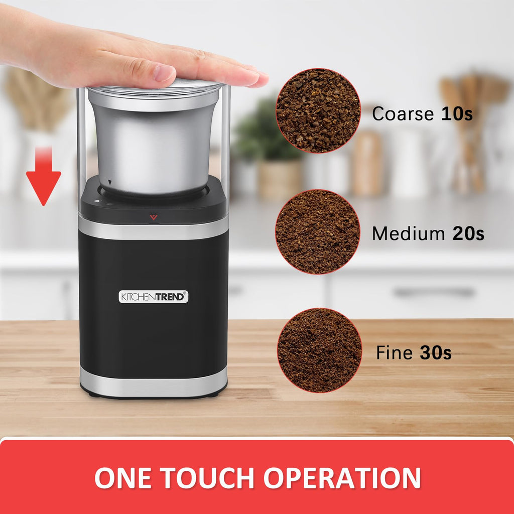 Electric Coffee Bean Grinder with Removable Stainless Steel Bowl L7124