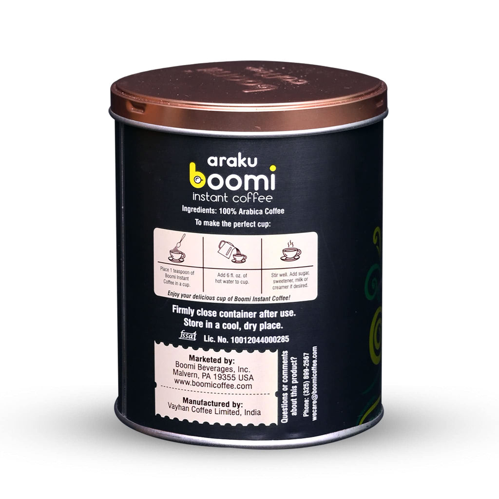 Single Origin Instant Coffee Powder Medium Roast 100% Arabica 7oz Tin E232