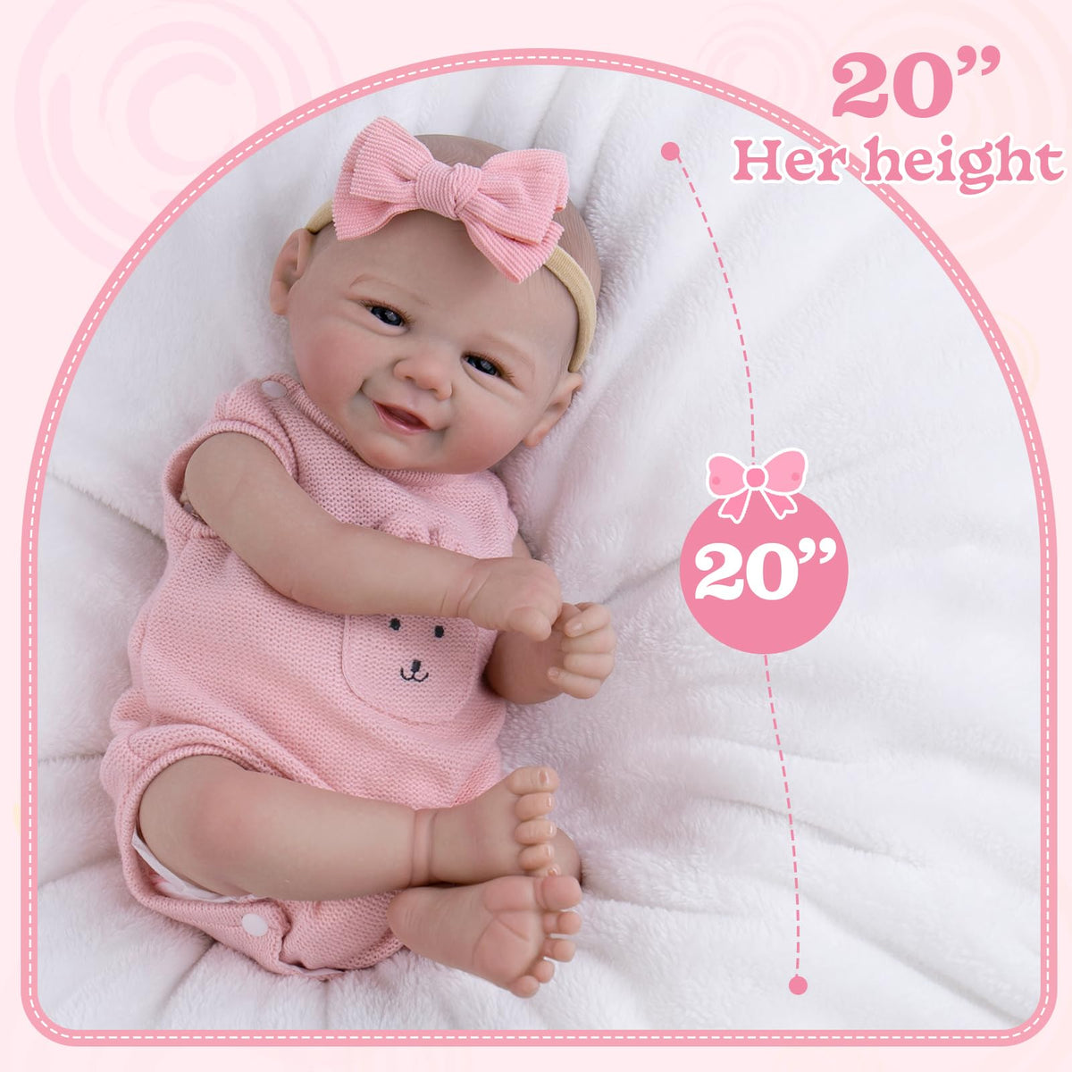 Realistic Reborn Baby Dolls with Flexible Limbs H639