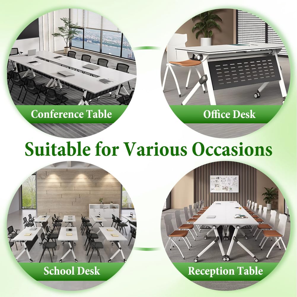 Portable Resin Flip Training Table 55x24x30 Inch F58646