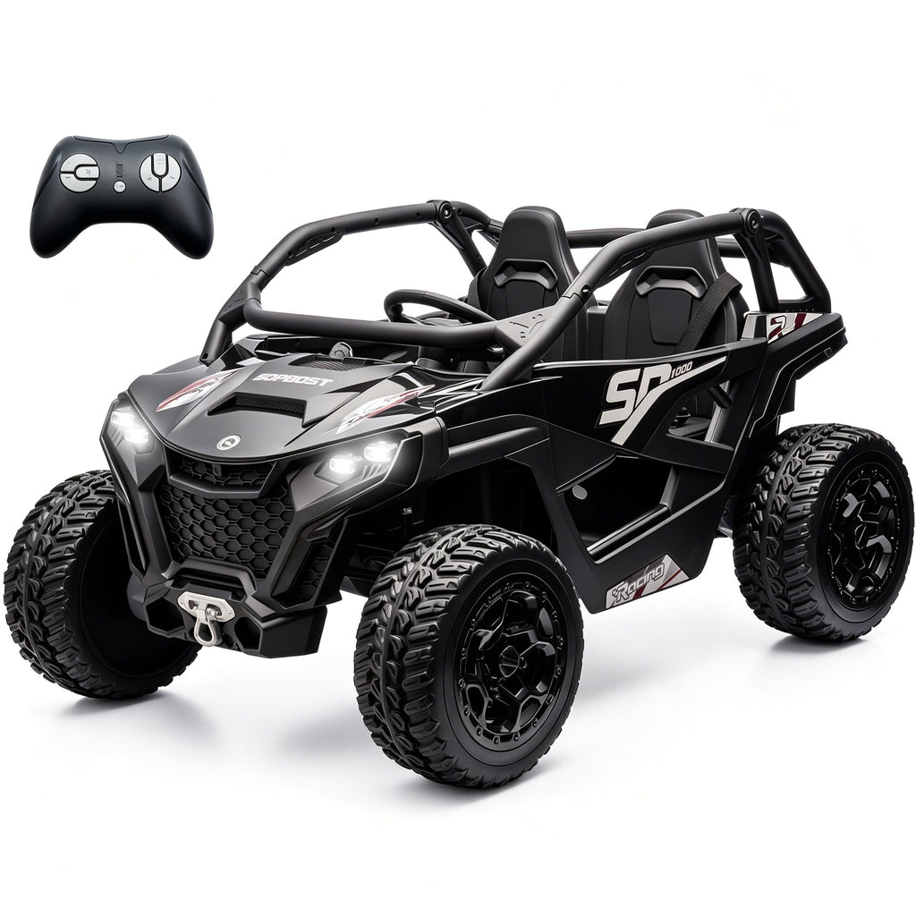 Black 2-Seater 4WD Ride On Car I465